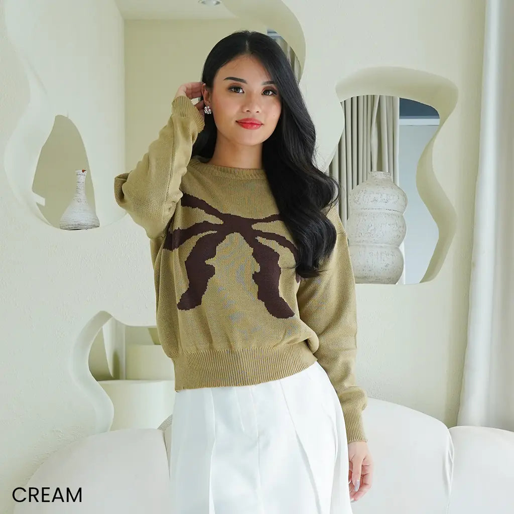 Amélie Ribbon Knit Sweater