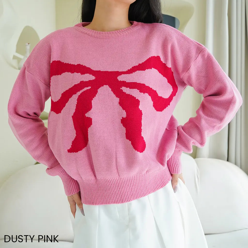 Amélie Ribbon Knit Sweater