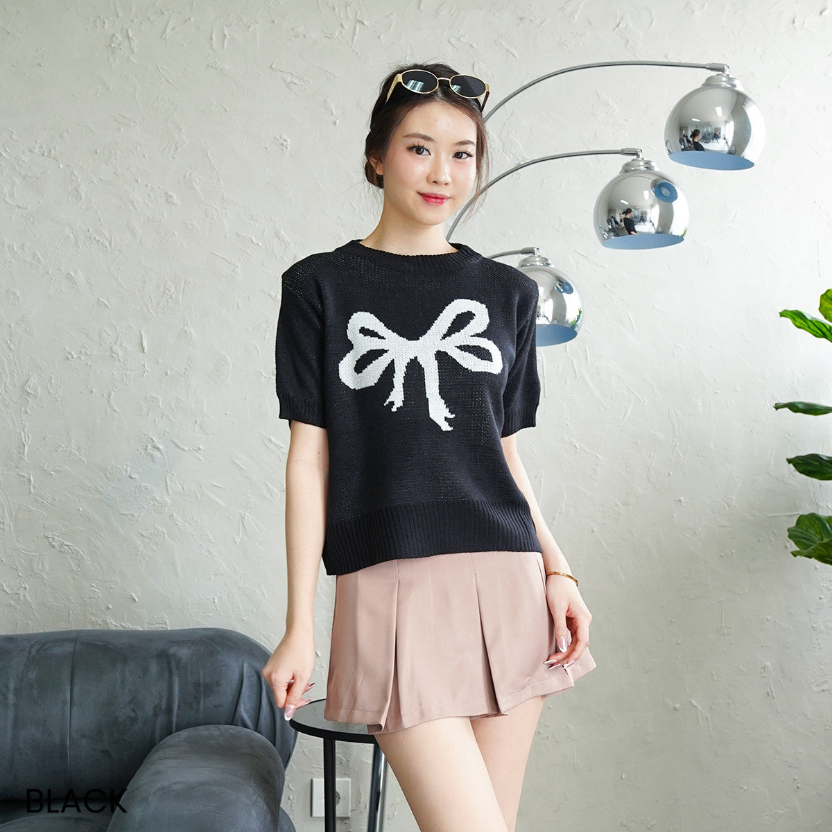 Éloise Bow Knit Top