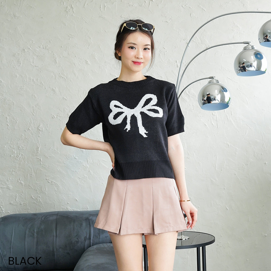 Éloise Bow Knit Top