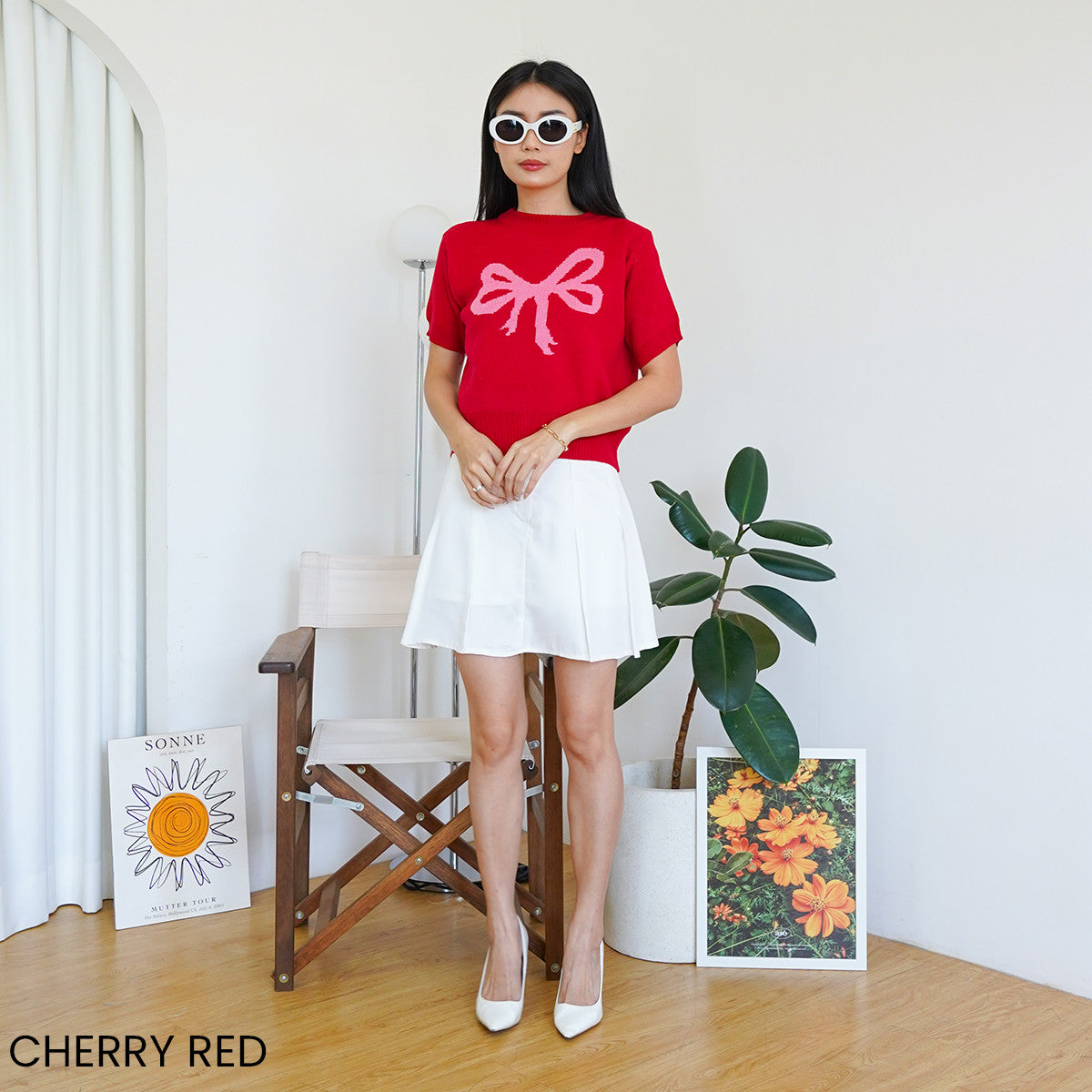 Éloise Bow Knit Top