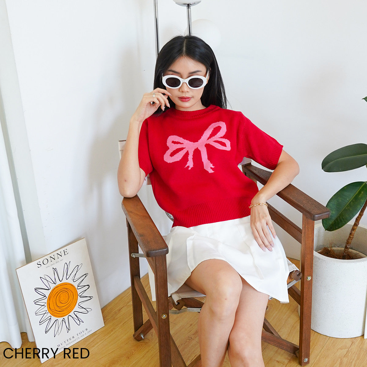 Éloise Bow Knit Top