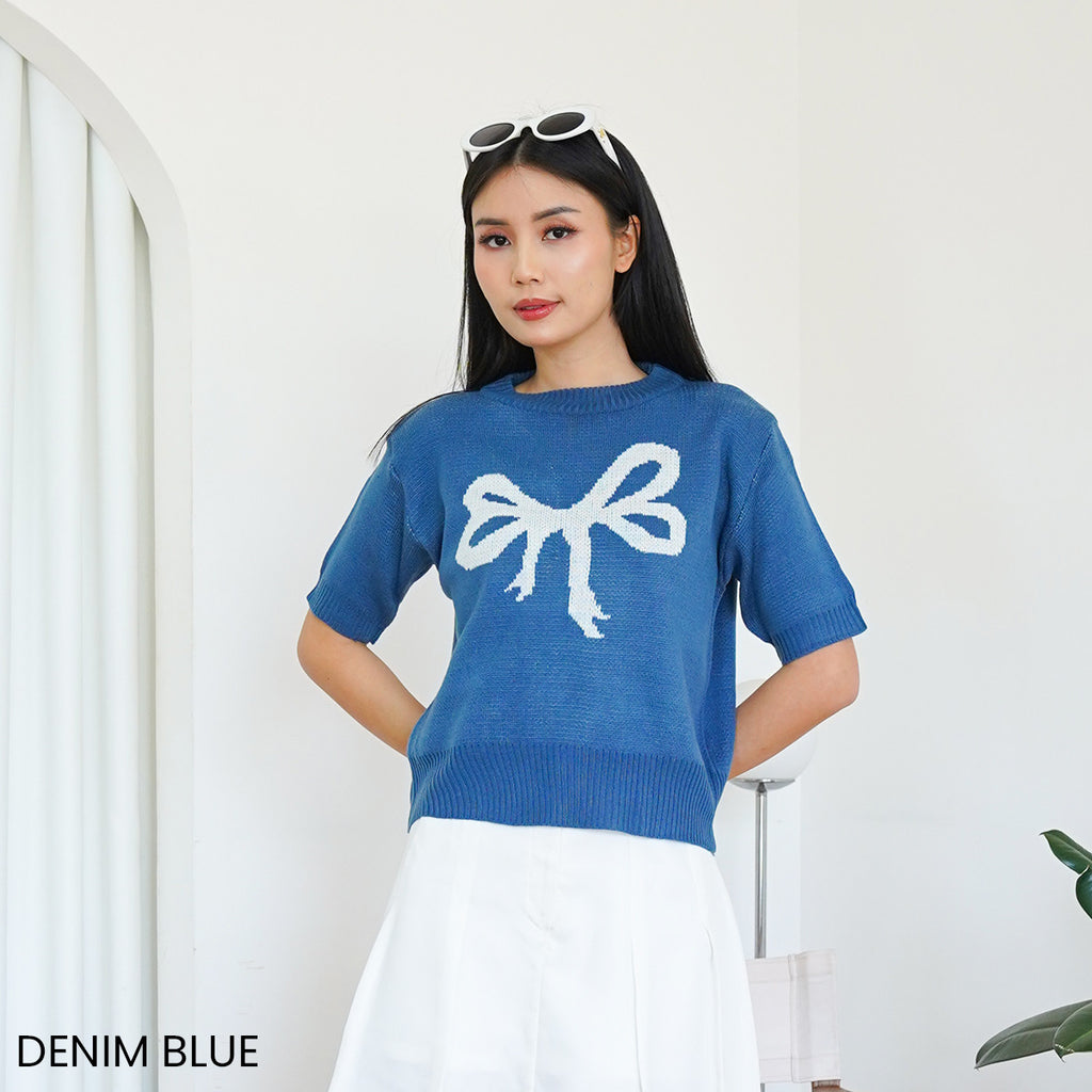 Éloise Bow Knit Top