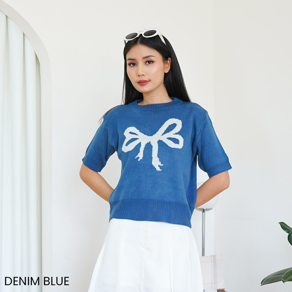 Éloise Bow Knit Top