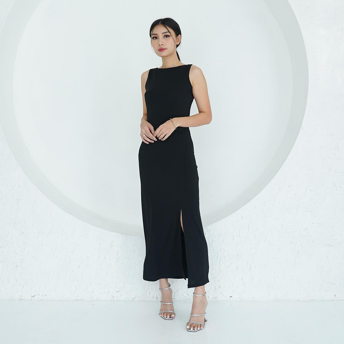 Fiorelle Slit Maxi Dress