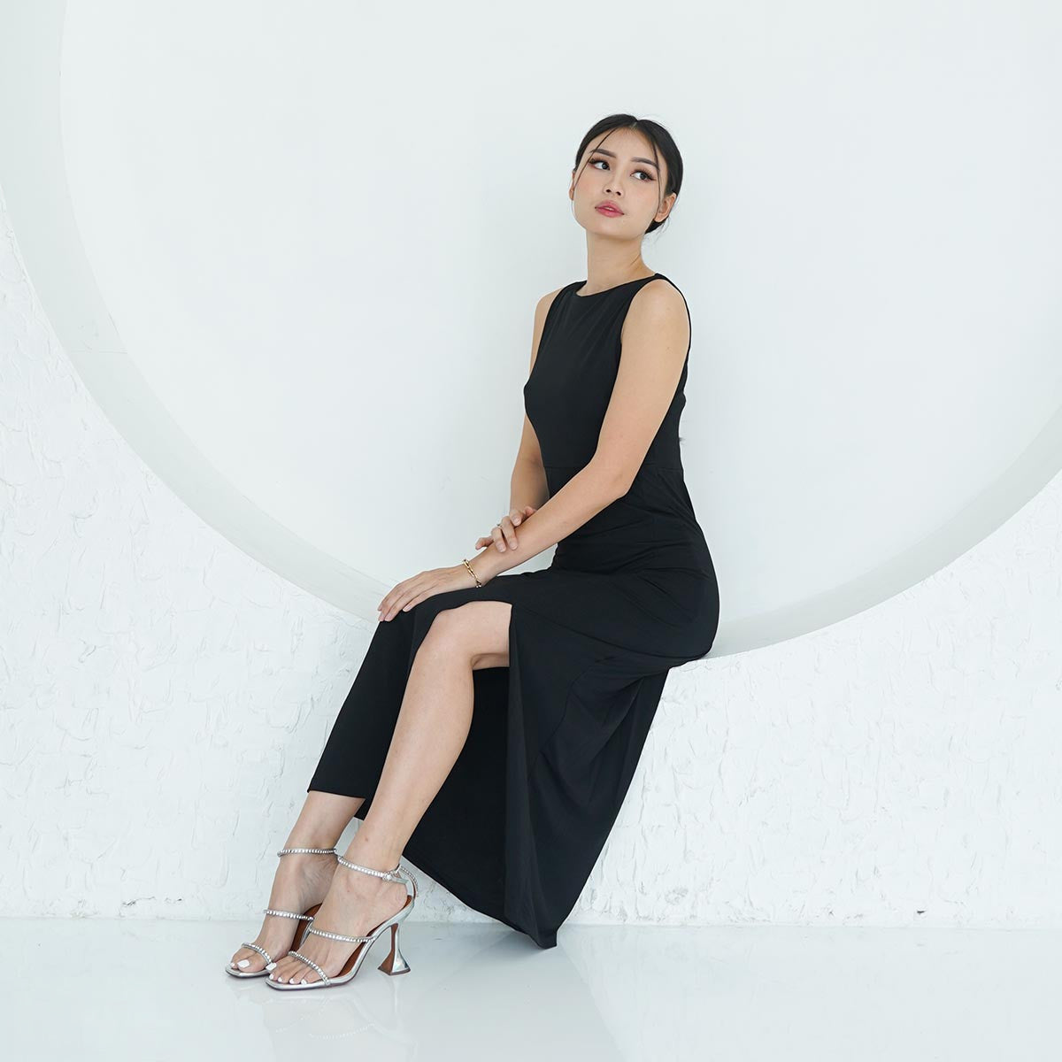 Fiorelle Slit Maxi Dress