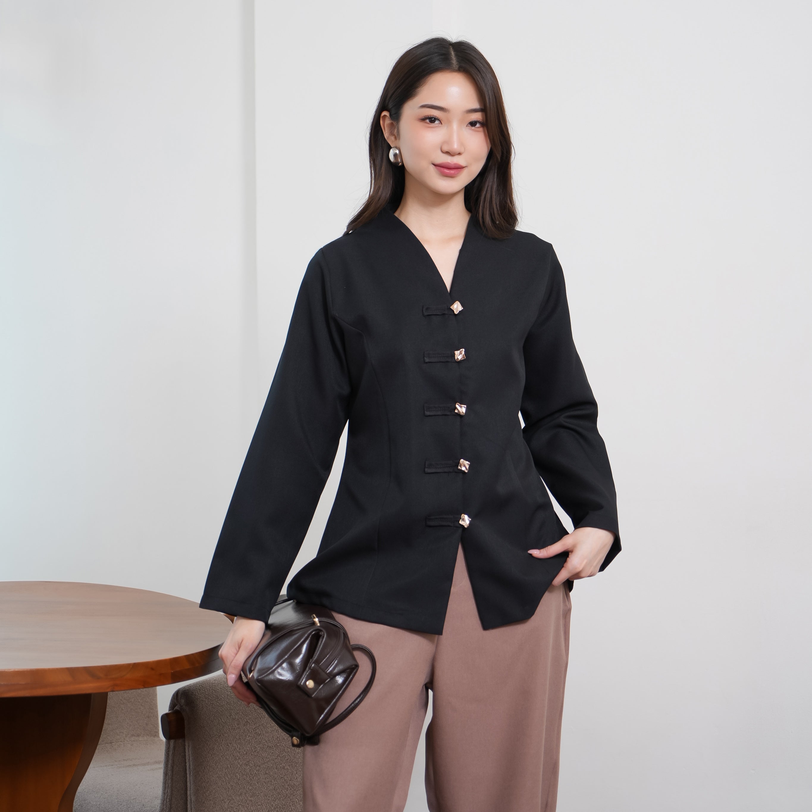 Elara Cheongsam Blouse