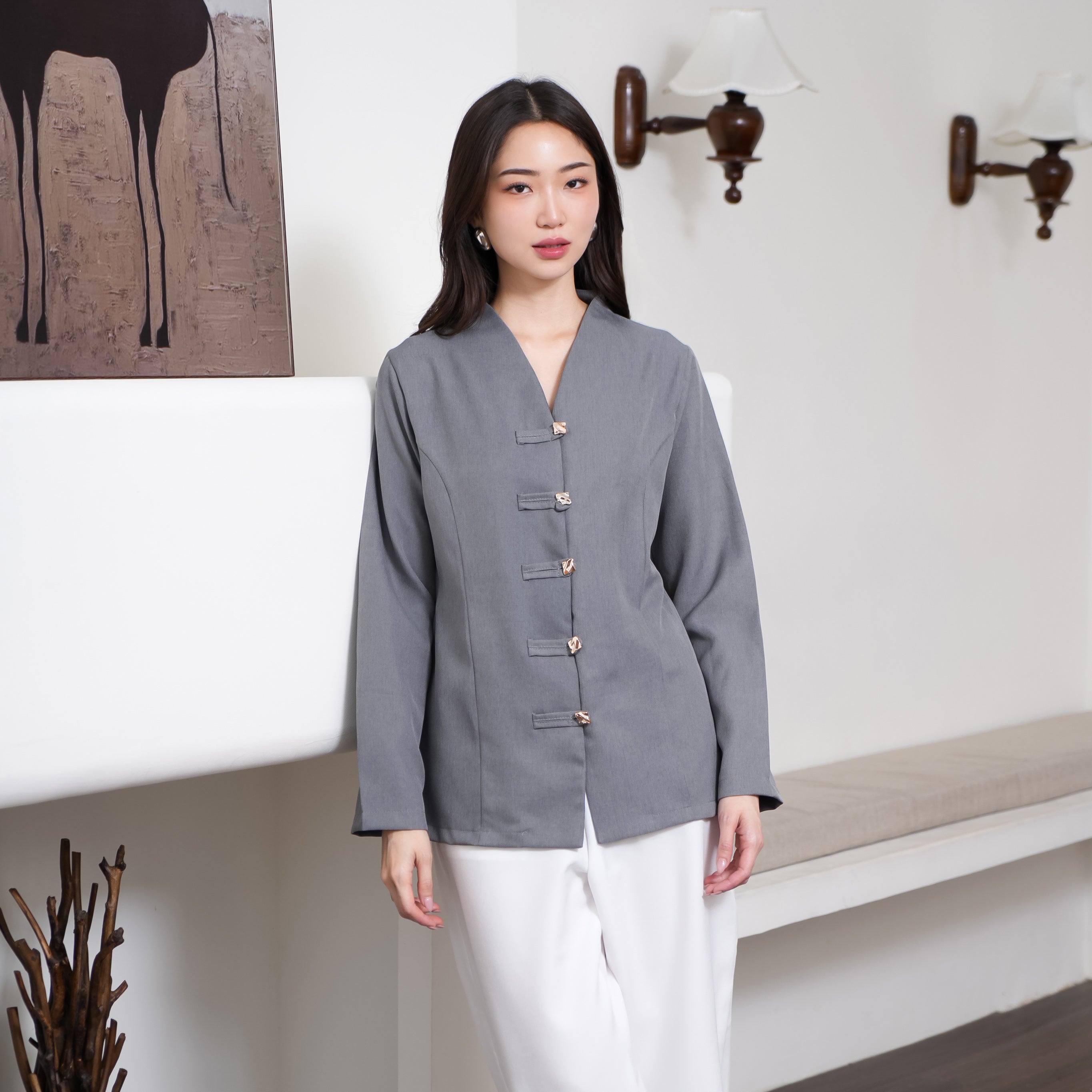 Elara Cheongsam Blouse