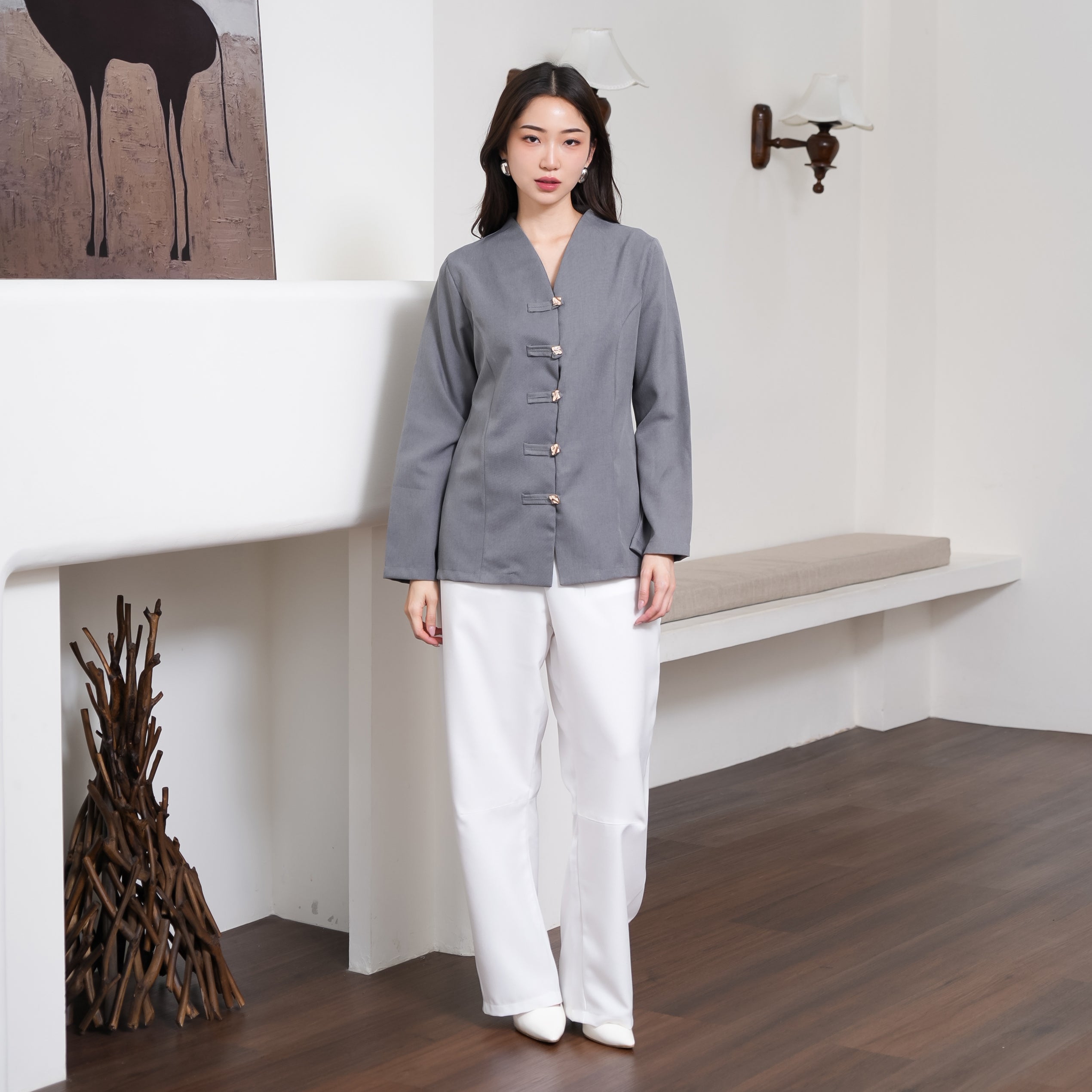 Elara Cheongsam Blouse