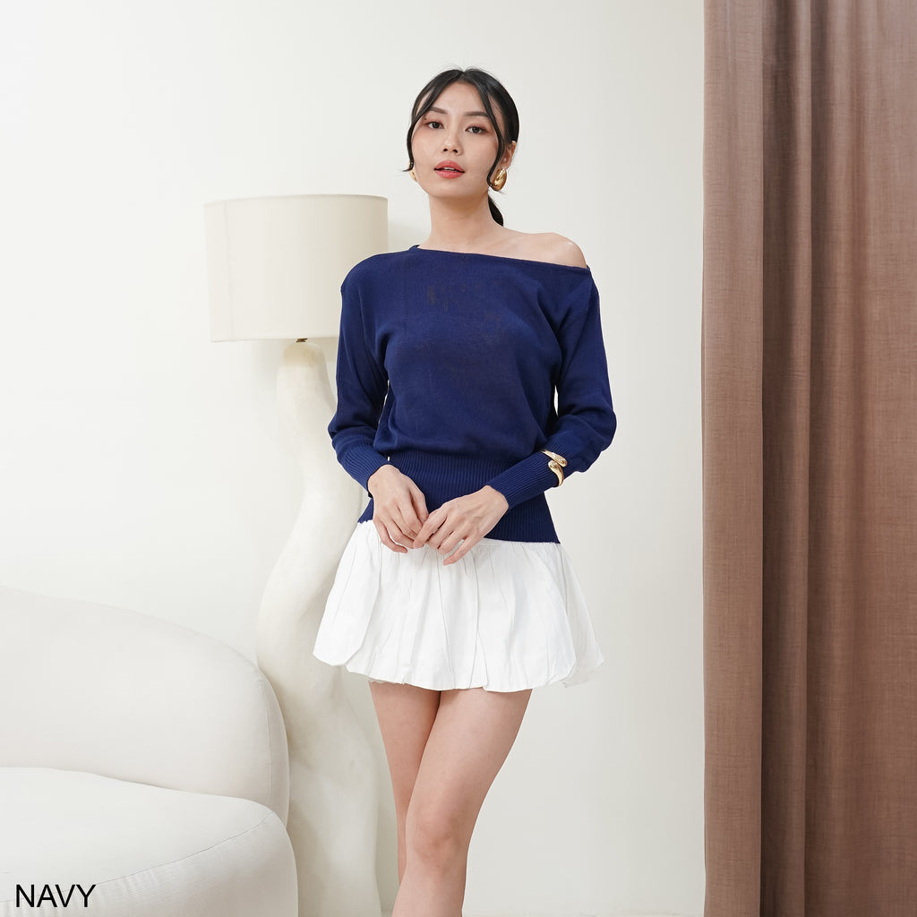 Celeste Off-Shoulder Knit Blouse