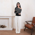Liora Stripe Off-Shoulder Knit
