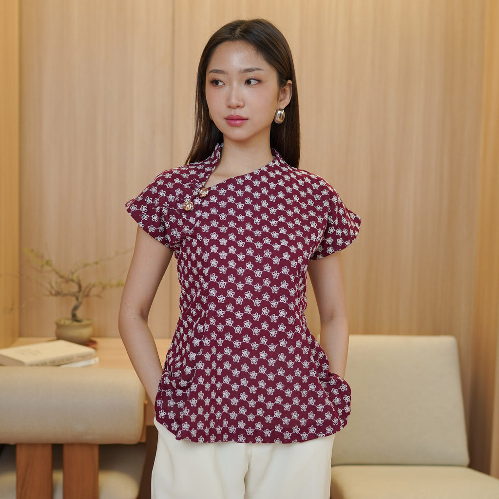 Vireya Embroidered Cotton Blouse
